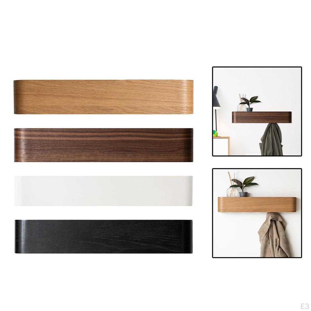 Nástenný vešiak na kabáty Vešiak na oblečenie Jednoduchá inštalácia Spálňa Horná polica 5 Úložných háčikov Všestranný