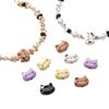 [12X9mm] 1pc Alloy Cat Beads Color Cute Kitten Beads Accessories DIY Jewelry Accessories