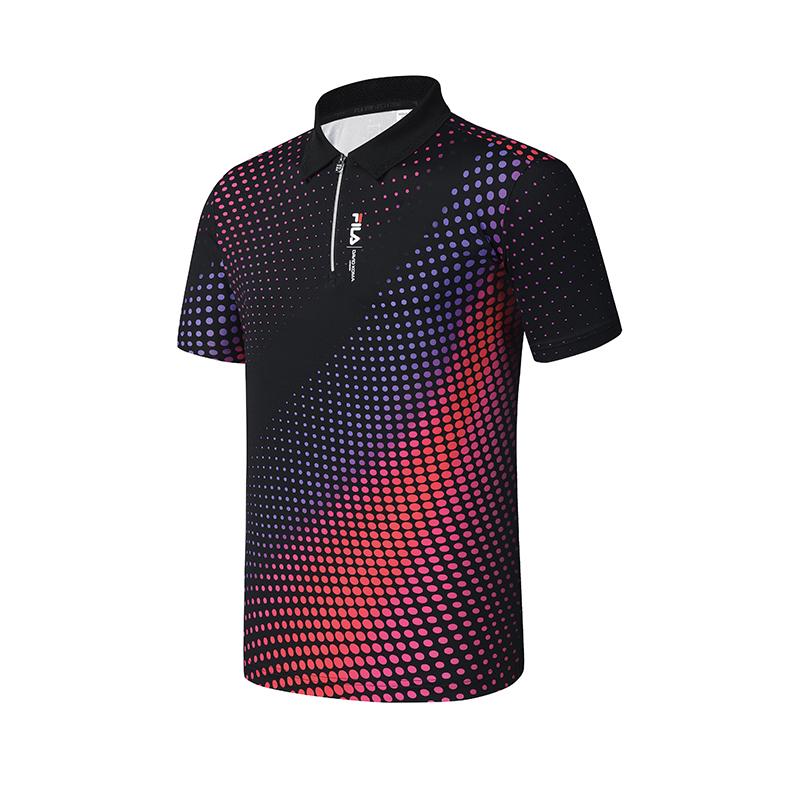 New FILA ATHLETICS Polo Shirt Men's All Over Print A11M523147FZA