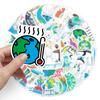 50 Pictures of Non-repeat Global Climate Warming Graffiti Personalized Environment Protection DIY Skateboard Water Cup Suitcase Stickers