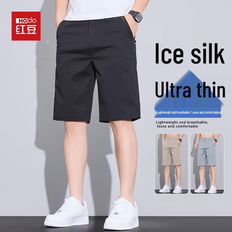Hodo Men s Summer Ice Silk Casual Capri Pants 29