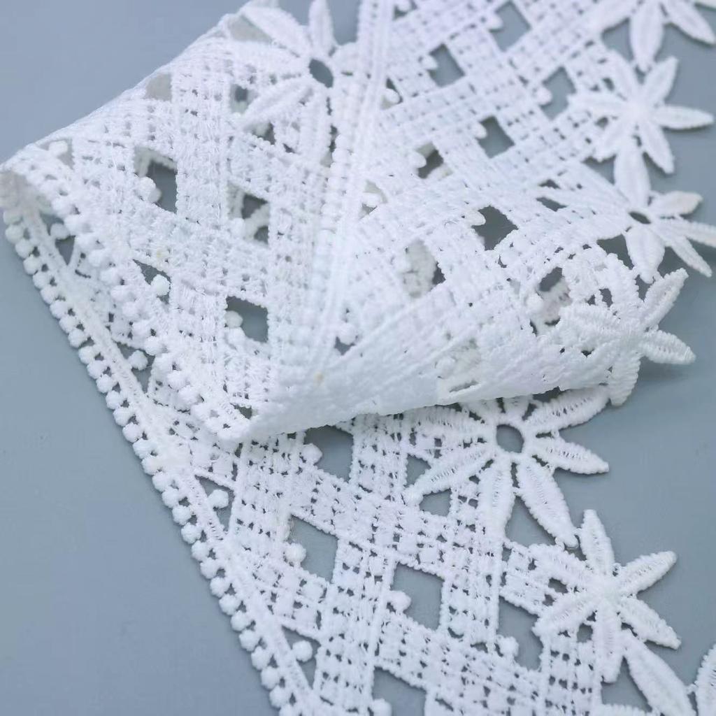 Milk Silk Lace, Water Soluble Embroidery Lace Accessories Diy Accessories Women'S Lolita Skirt Water Soluble Lace