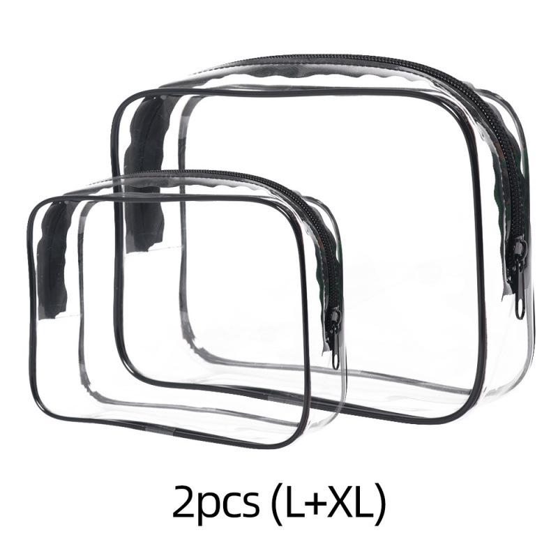 

Водонепроницаемая прозрачная ПВХ косметичка - Портативная и настраиваемая многофункциональная дорожная сумка для хранения