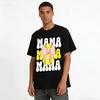 Softball Mama Print Crewneck Sweatshirt Casual Sports Mom Top Pure cotton T-shirt