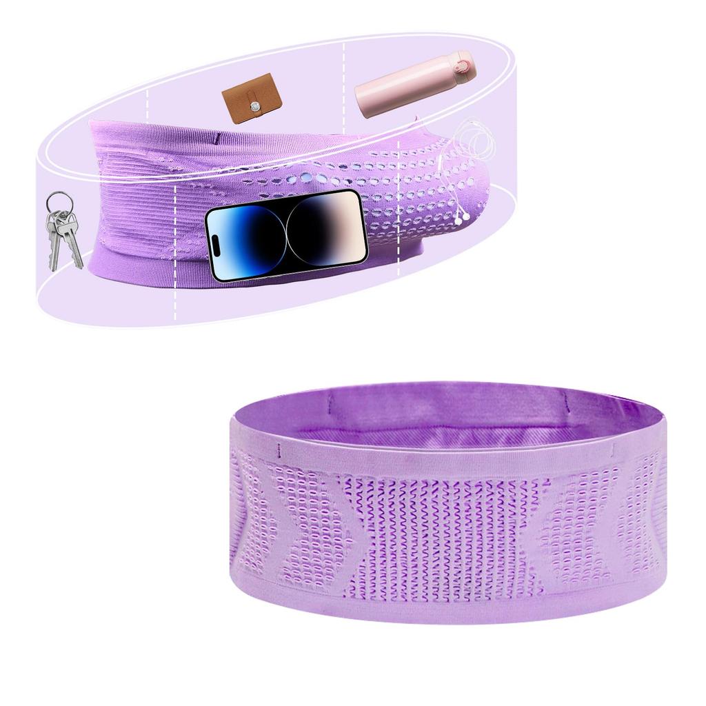 GEUUFEA Unisex running belt, elastic waist pouch that can store