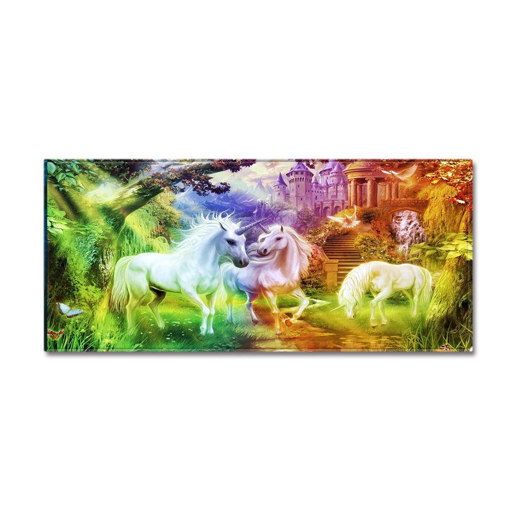Unicorn Carpet Long Floor Mat Love Theme Doormat