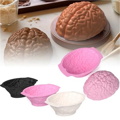 1 stücke Silikon Gehirn Form Form Für Diy Eiswürfel Puddings Schokolade Kuchen Halloween Weihnachten Festival Party
