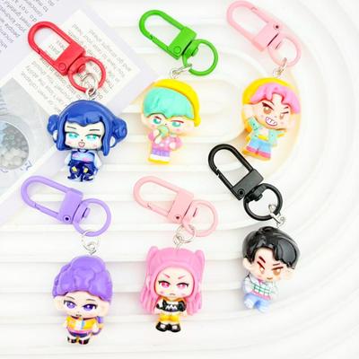 Imádnivaló Anime Démonvadász Lány Kulcstartó Medál Táskákra és Legjobb Barátoknak