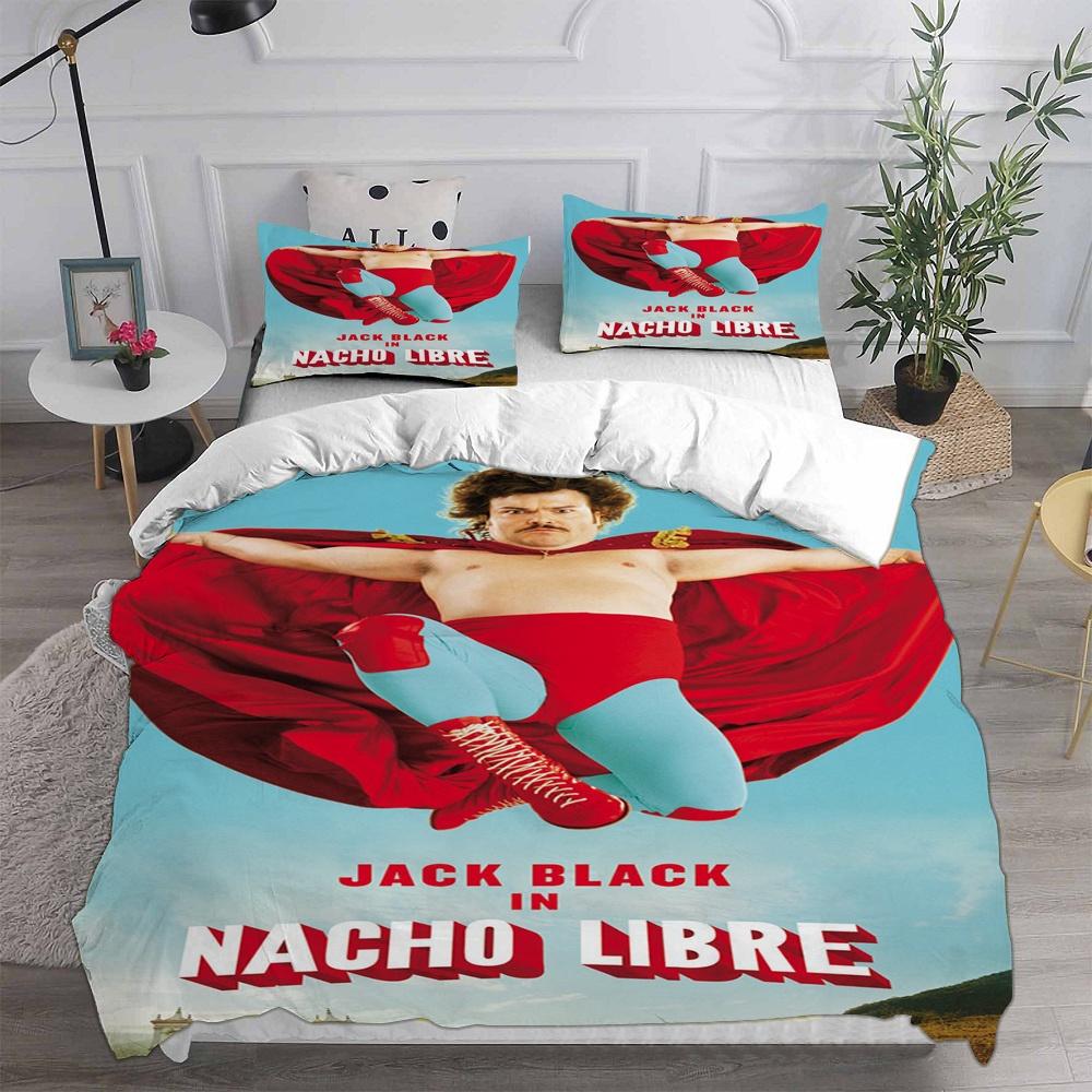 Nacho Libre Bedding Sets Comforter Quilt Bed Cover Duvet Cover Pillow Case 2-3 Pieces Sets Kids Adult Size Bedroom Decoration