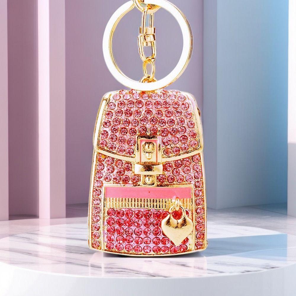 Fully-jewelled Car Key Pendant Rhinestone Bag Accessories Pendant  Car Decoration