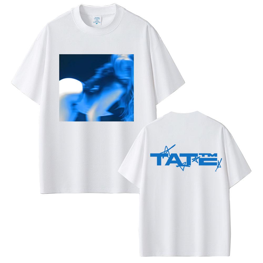 Tate McRae TiT for Tat Album Tshirt Men Women Fashion Pop Music T Shirt Unisex Casual Cotton Vintage Short Sleeve Top