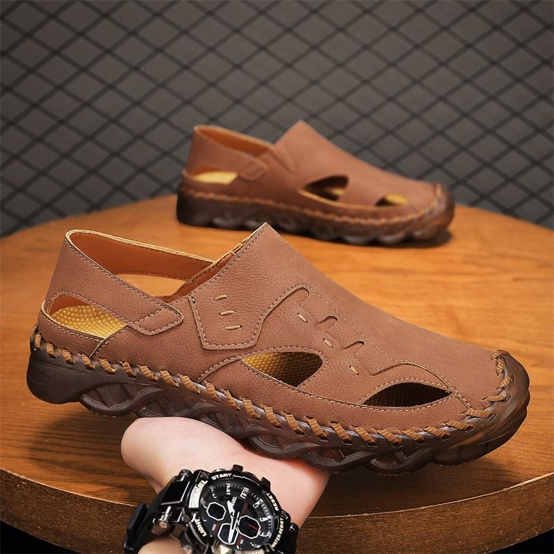 Fashion Stylish Trendy Mens Sport Sandals Quick-Dry Webbing Flats Outdoor Adventure Beach Shoes Comfortable Summer Walking Shoes Sandals