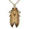 Openwork Dragonfly Pendant antique Gold color Necklace Insect Jewelry 45cm or 70cm long chain