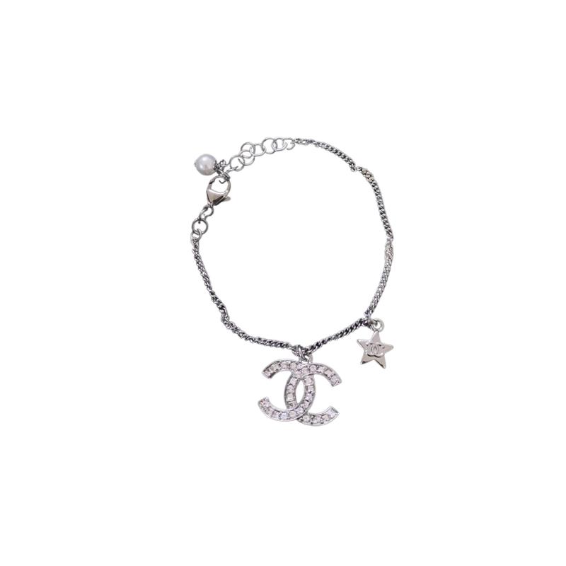 

CHANEL fashion trend versatile simple bracelet women s silver срібний