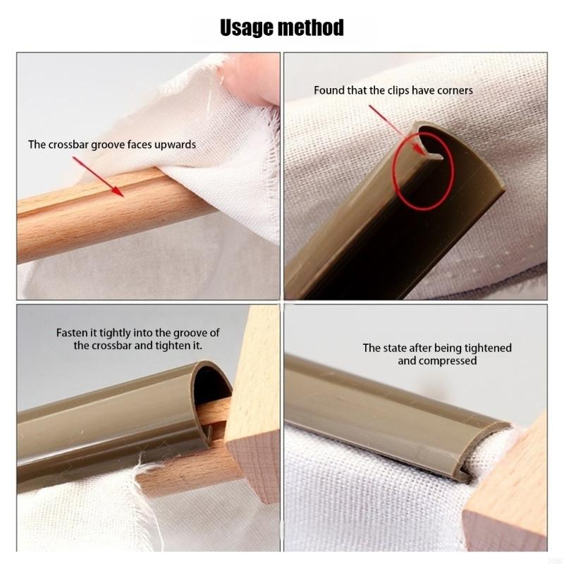 

Adjustable Wooden Embroidery Hoop Frame for Stitching Crafting Project Stitching Frame for Beginner Sewing Craft J0MC CN