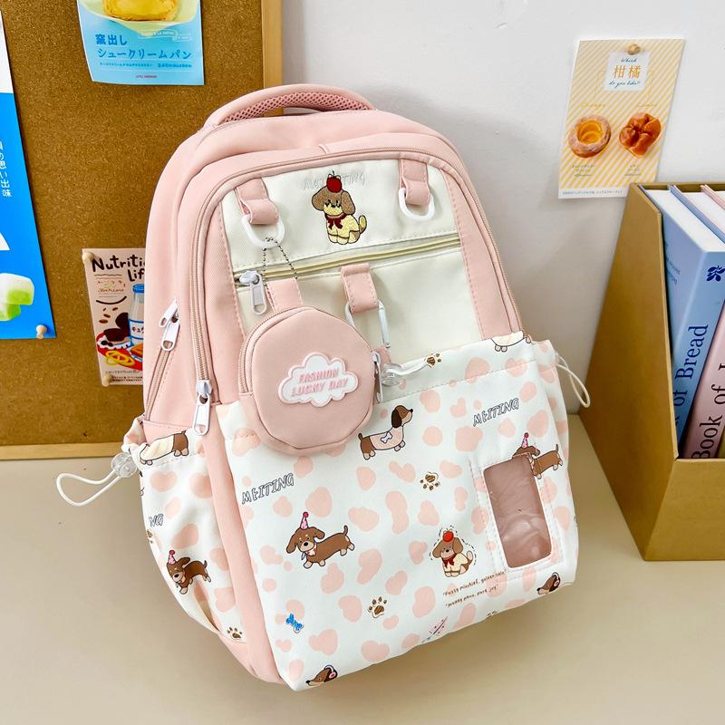Schoolbag cartoon cute primary school students new 1011 schoolbag female ins niche cute fresh high value simple backpack