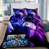 Cartoon 3D Game B-blox Fruits Duvet Cover Pillowcase Bedding Set Adult Boy Girl Bedroom Decoration Children Single Double S