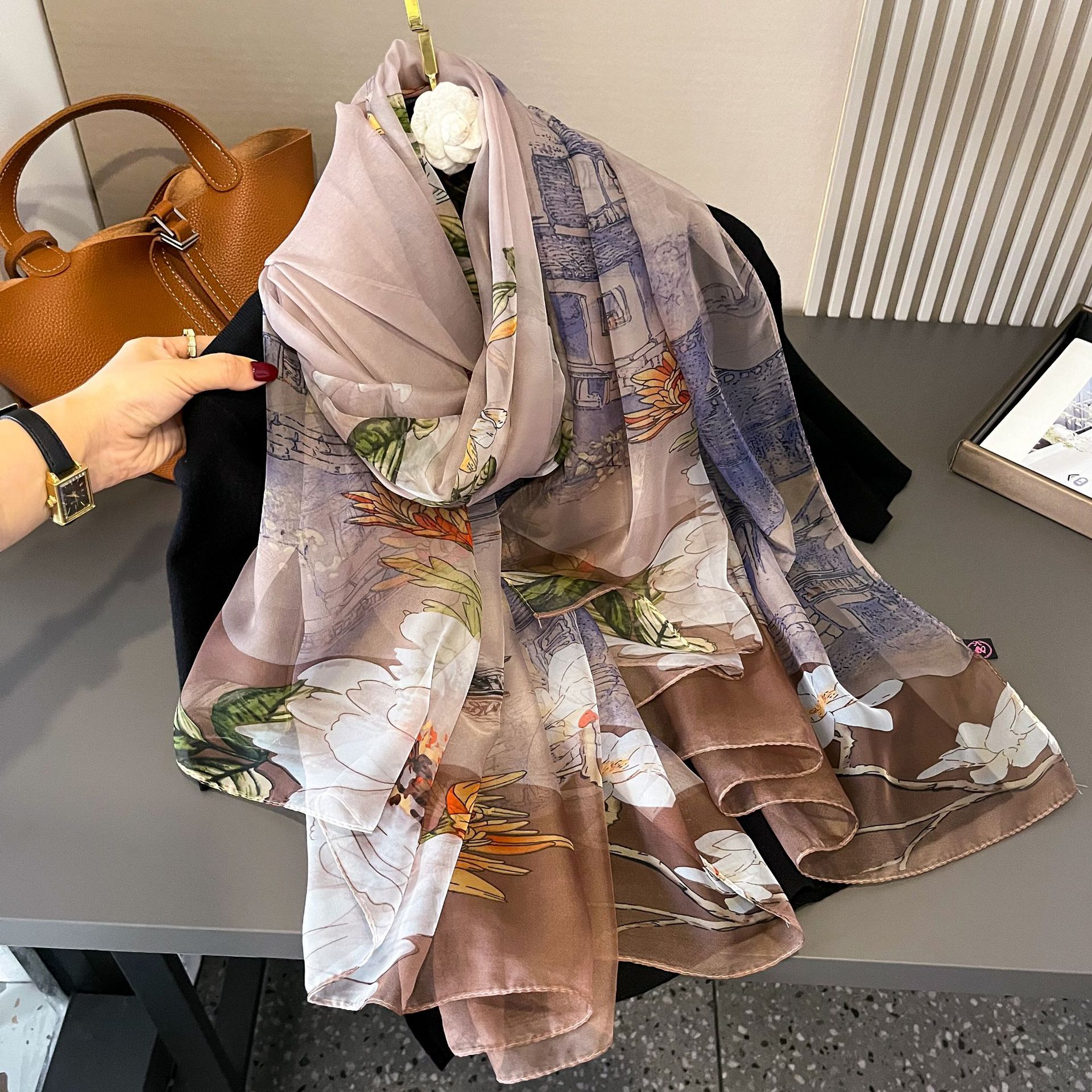 

Новый модный шарф мусульманские женщины шифон прозрачный хиджаб ислам шарфы весенний пашмина модный платок шали