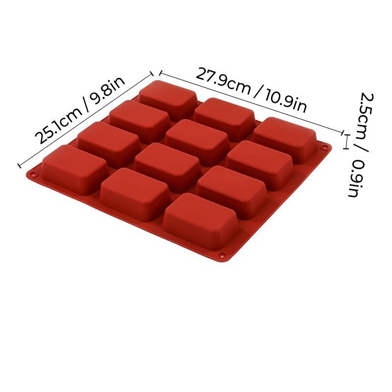 

1 шт. Силиконовая форма Противень Пищевой 12 Квадратов Посуда Форма для Шоколадного Торта Кухонный Инструмент для Выпечки Аксессуары