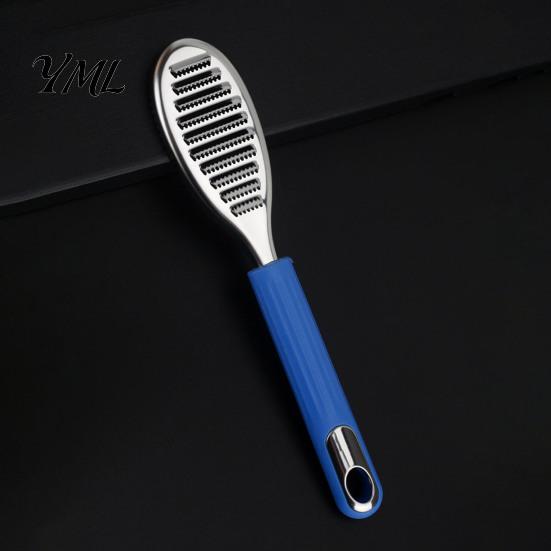 Rust Resistant Fish Scaler Stainless Steel Scale Remover, Compact with Ergonomic Non-slip Professional Brush Handle, Multifunctional Ginger Grater for