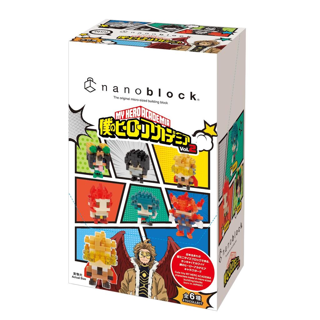 Nanoblock Mini Nano My Hero Academia 1BOX 6, insgesamt 6 Typen, Band 2 (BOX) NBMC_23S = Stück,