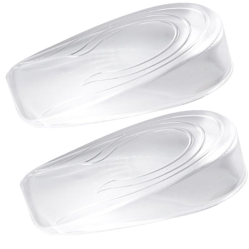 Mezze Solette Morbide in Silicone Invisibili per Aumentare l'Altezza, Rialzi per Talloni Unisex