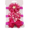 3pcs Elastic Princess Headbands Children Skinny Stretchy Bowknot Elastic Hair Band