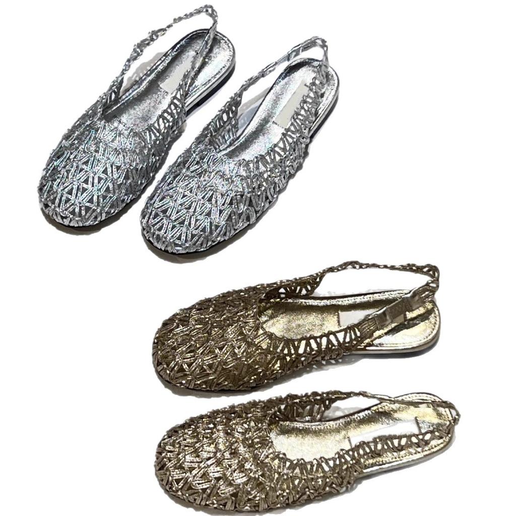 2025 Version coréenne du nouveau design de niche tissé cuir respirant sandales à lanières creuses mode sac tête chaussures femmes