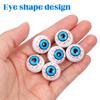 BELLIFFY 12PCS Bicycle Valve Eyeball Tire Valve Caps Eyeball Valve Caps Fluorescent Valve Stem