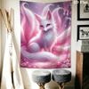 Elegant Pink Fox Pattern Home Decor Tapestry, Wall Hanging, Decorative RV Wall Cloth.ZGT0914434