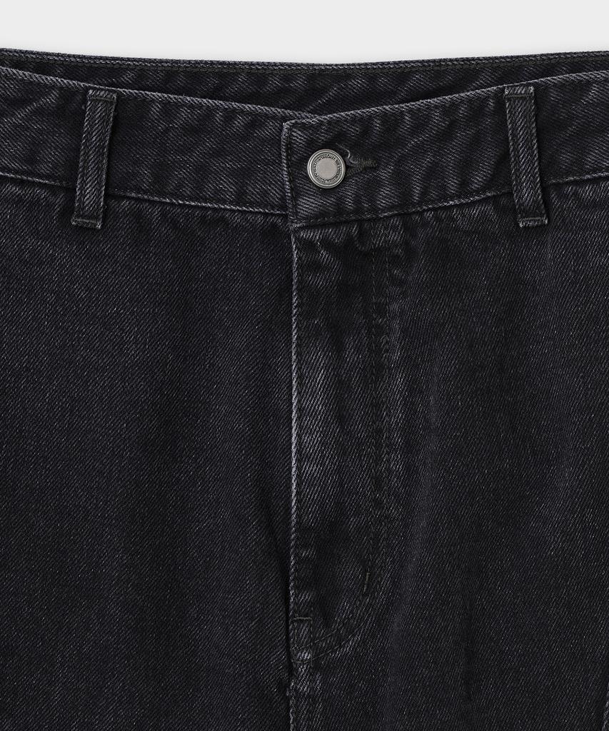Bellie True Curved Denim Pants Type-2 - Washed Black