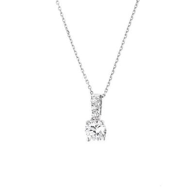 Náhrdelník - Striebro - Casey - Zirkón - 42 cm - Žena