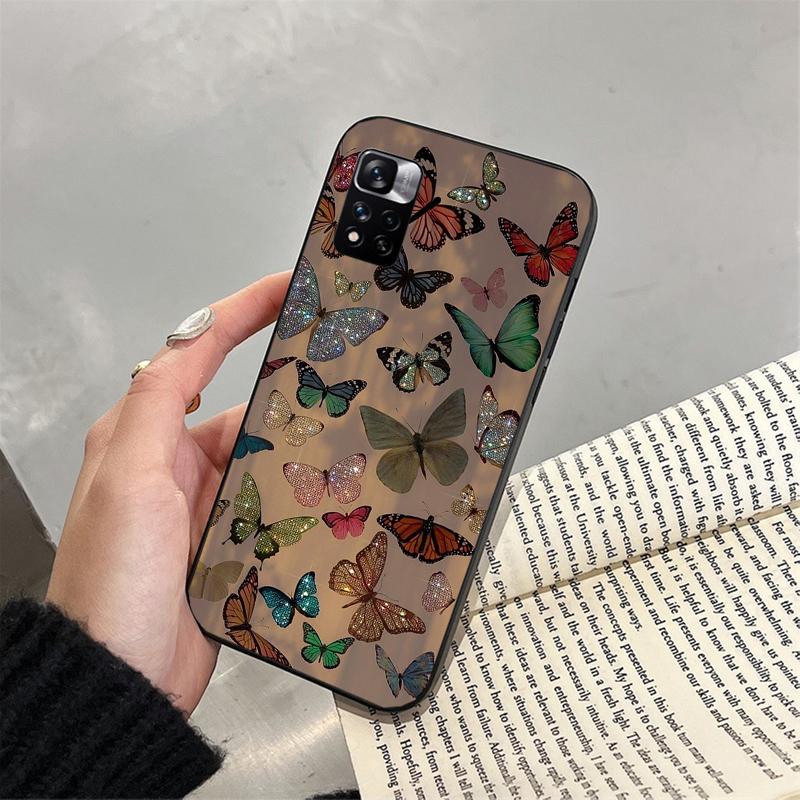 

Purple Pink Butterfly Carcasa Funda Phone Case For Xiaomi Redmi note 14 Pro 14 13 12 11 10 Pro 14S 12S 11S Redmi 14C 13C 10 Redmi Note 13 Pro 5G