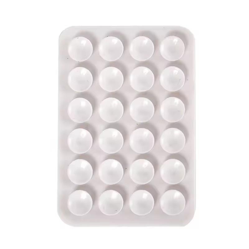 Silicone Suction Pad For Mobile Phone Fixture Suction Cup Backed Adhesive Silicone Rubber Sucker Pad For Fixed Pad
