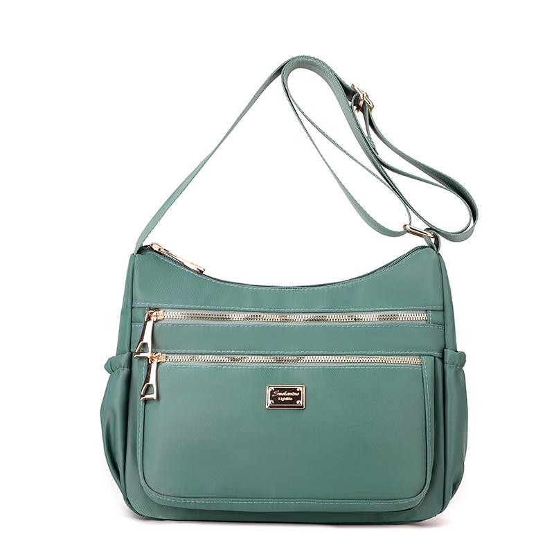 Taška přes rameno Dámská velkokapacitní nylonová crossbody taška Mother Bag Vícevrstvá taška