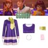 Scooby-doo Dog Cosplay Costume For Women Wilma Dress Halloween Cosplay Dress