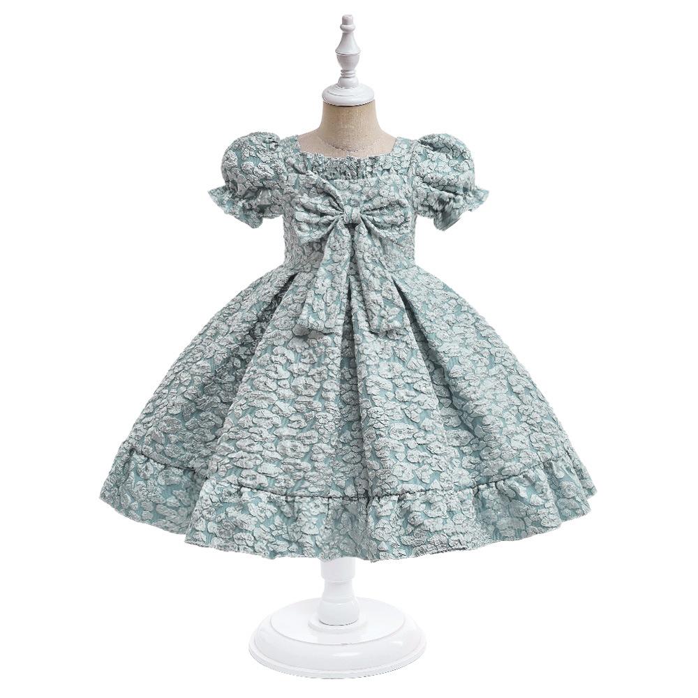 Sukienki dziecięce dla dziewczynek elegancka suknia ślubna księżniczki dzieci w stylu Vintage suknia wieczorowa bal bożonarodzeniowy Vestidos 3 8 10 lat