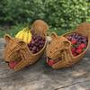 PP Squirrel Shaped Storage Basket Handwoven Imitation Rattan Storage Basket  Home Storage