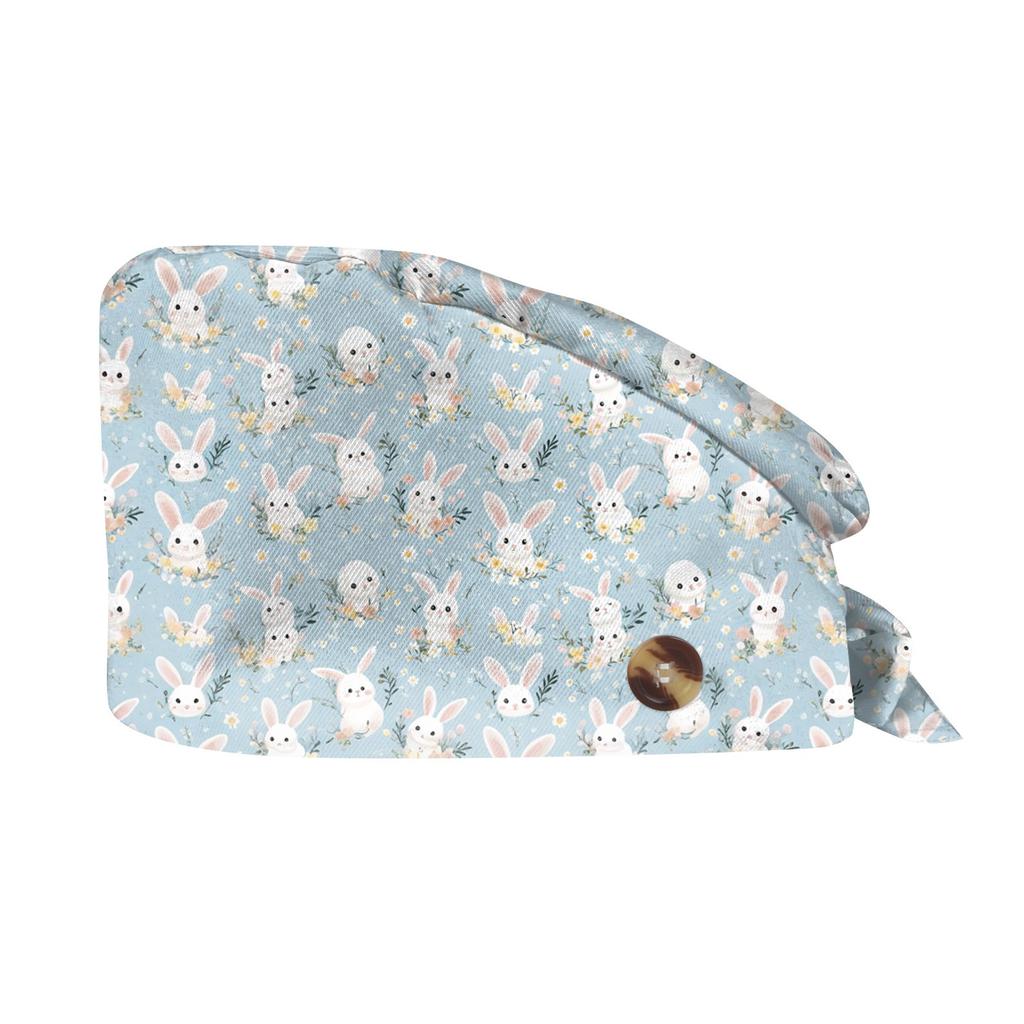 Fashion Easter Print Work Hat Casual Wash Hat Bag Cap