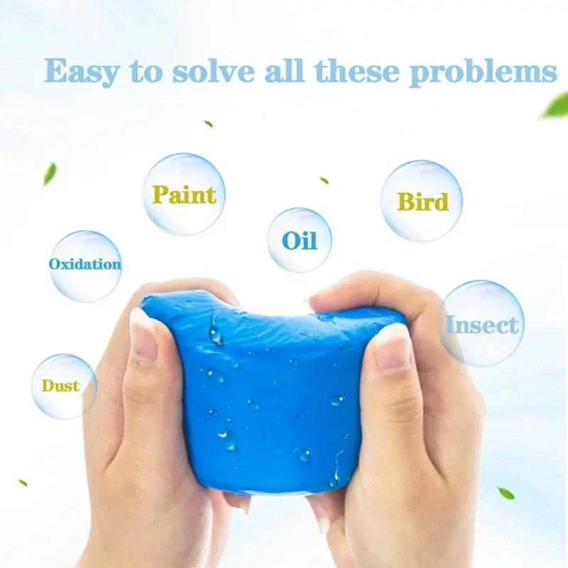Magic Car Wash Mud Car Detailing Waxing Polish Cleaning Clay Bar Auto Strong Force To Remove Volcanic Mud Car Accessories