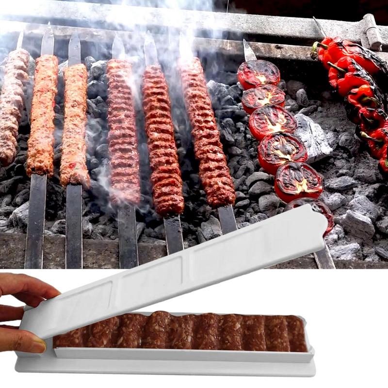 Kebab Press Maker Press Mold For Perfect Kebabs Skewers Easy To Use And Clean Barbecue Skewers For Kitchen Grilling BBQ
