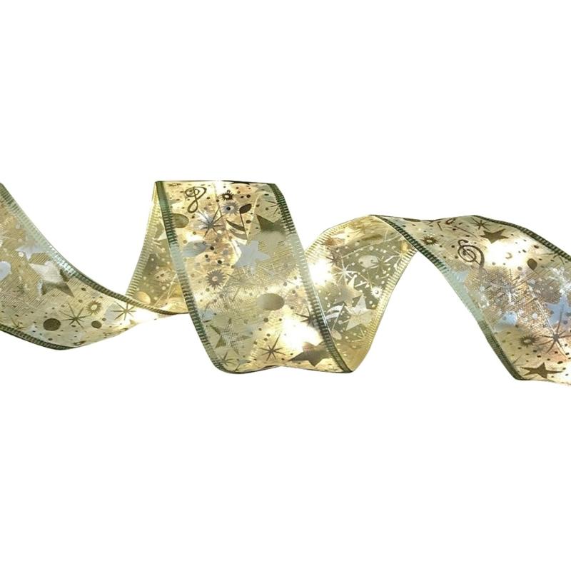 Create Atmosphere with Christmas Ribbon Lights for Party Decorations Indoor Outdoor Garden Decoration Supply