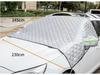 Magnetic Car Windshield Snow & Sun Cover: Dustproof, Heat-Insulating Half Sunshade
