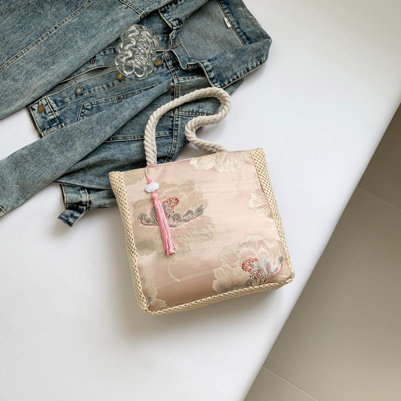 Fashionable One-shoulder Cross-span Bag New Commuter Bag Beautiful Summer Texture Simple Large Capacity Tote Commuter Bag