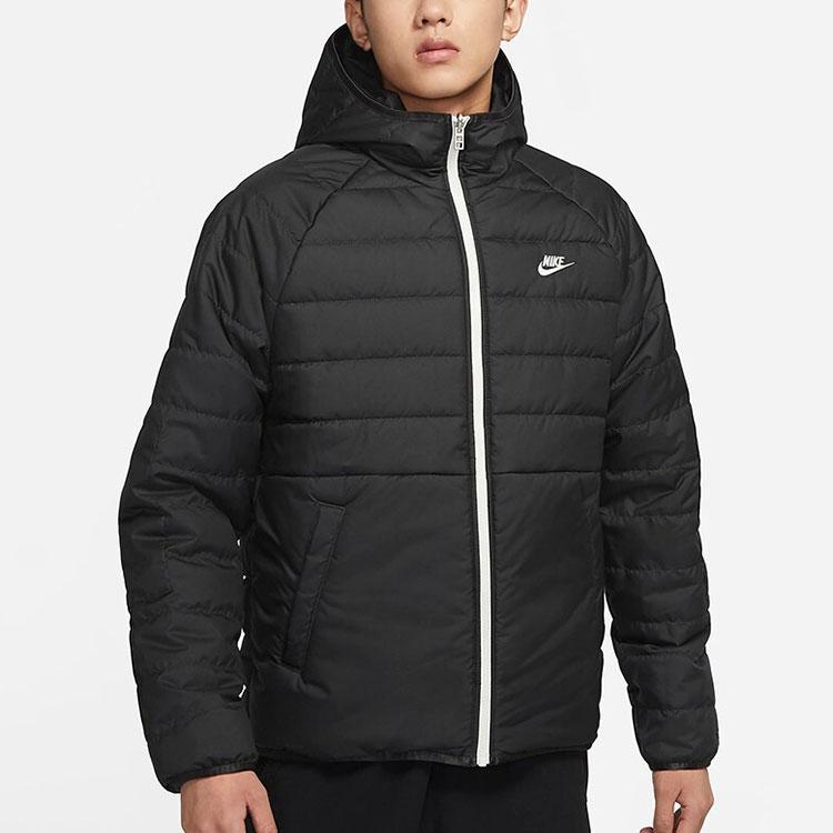 Nike Therma-Fit Legacy Reversible Hooded Warm Cotton Jacket Men
