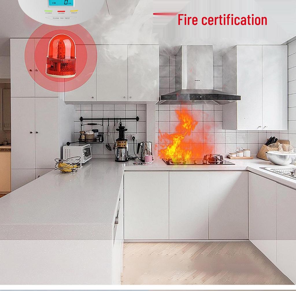 High Sensitivity Cross-Border Carbon Monoxide & Smoke Composite Alarm Detector