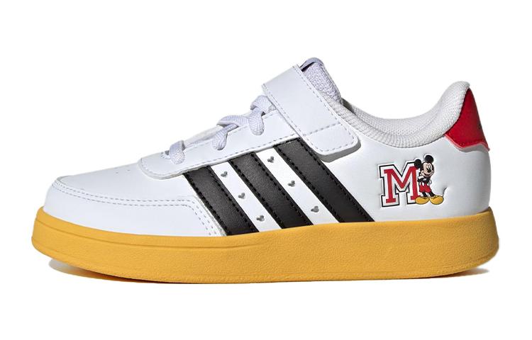 Disney x Adidas Neo Breaknet Slip Resistant Low top Kids  Skateboarding Shoes White Black Kids  IG7163 30.5