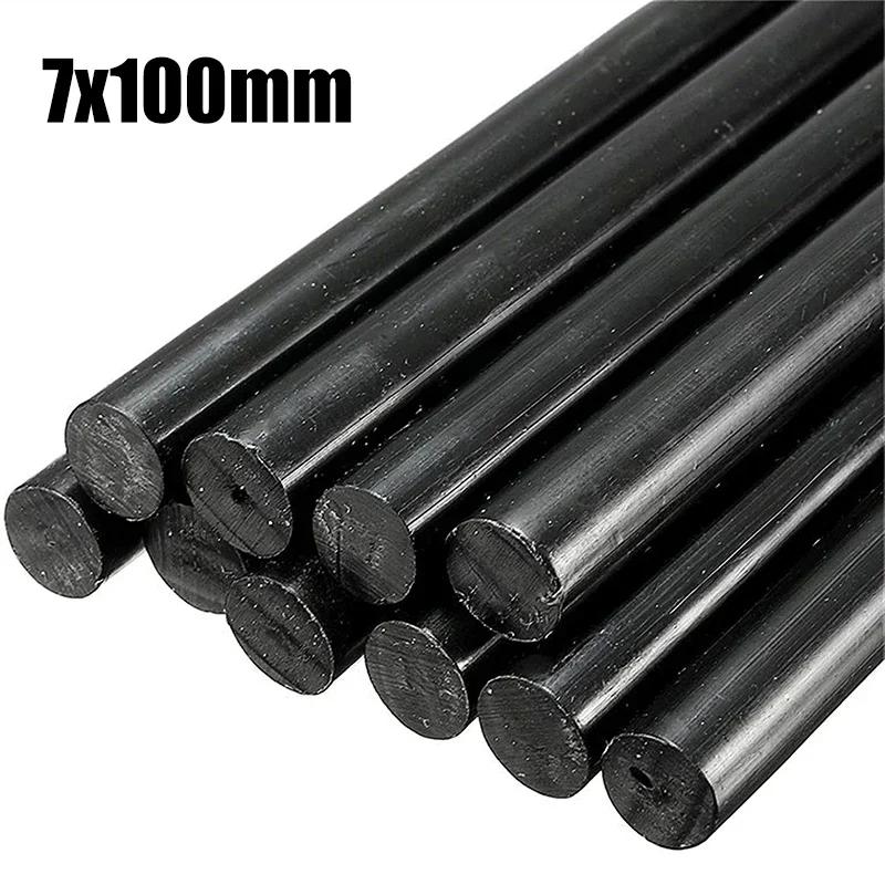 10Pcs 7x100mm 7x150mm Car Dent Repair Glue Sticks Car Body Paintless Dent Repair Black Hot Melt Strip Repairing Glue Stick Tools
