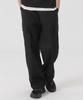 PEPPERSEASONING Wide Big Pocket Cargo Jogger Pants Elastic Waist Black