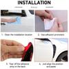 2pcs Car Shark Grille Air Flow Side Vent Exterior Grill Decoration For Honda Civic2016 20172018 2019ABS Plastic Carbon Fiber